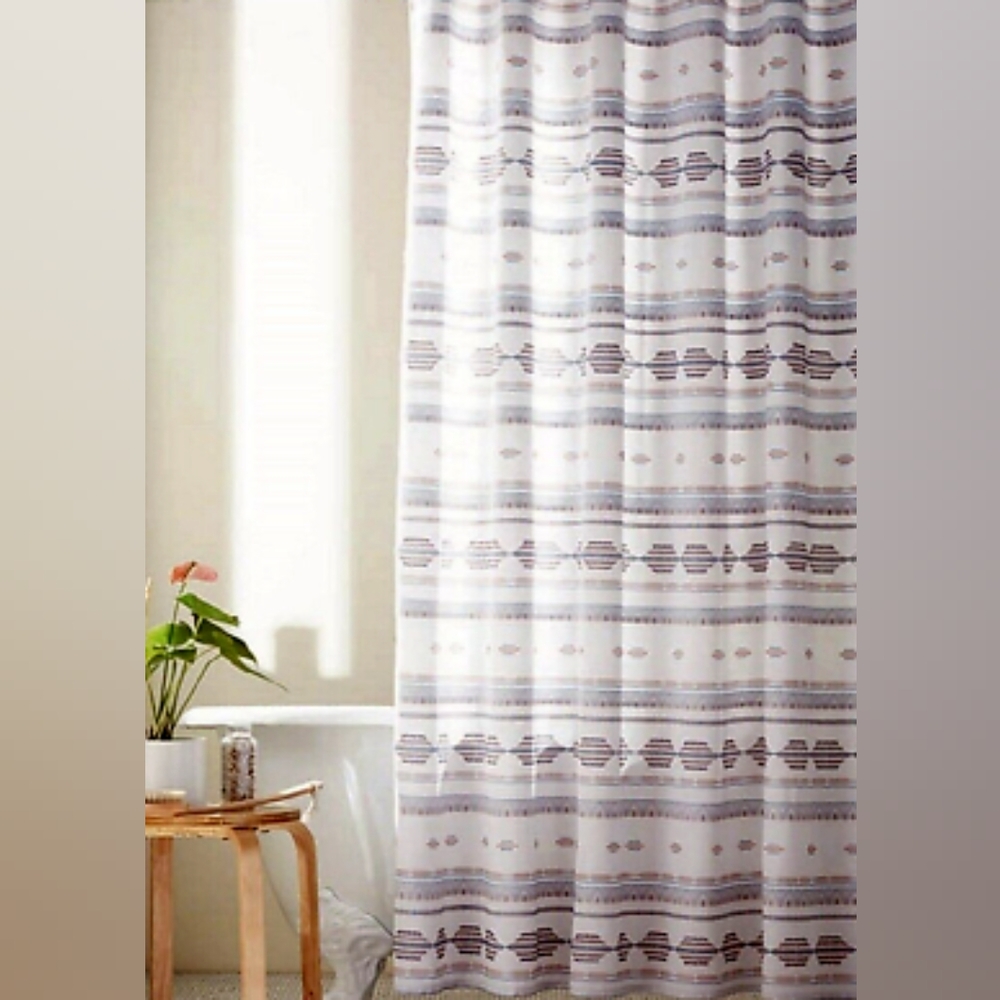 NWT Stall Size Shower Curtain 54x78 Multicolor Boho